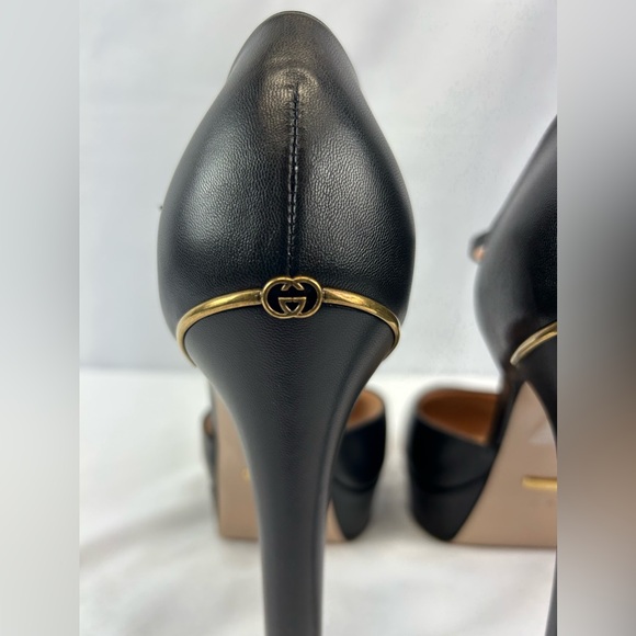 Gucci Embellished leather platform pumps - Picture 7 of 11